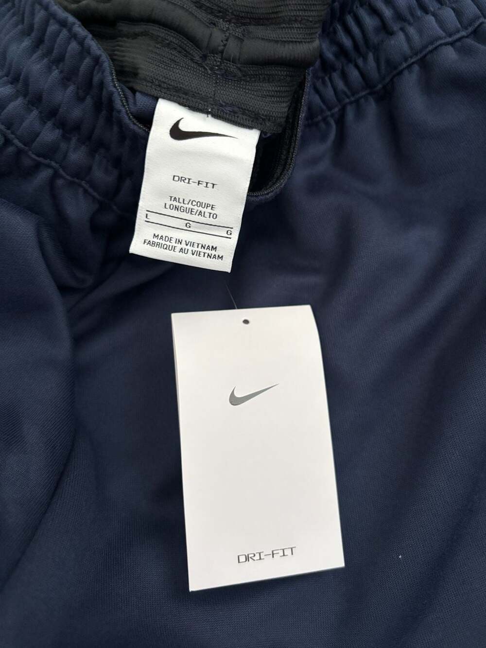 Nike Dri-Fit Athletic Shorts Navy Blue Size Large Tall - Picture 3 of 8